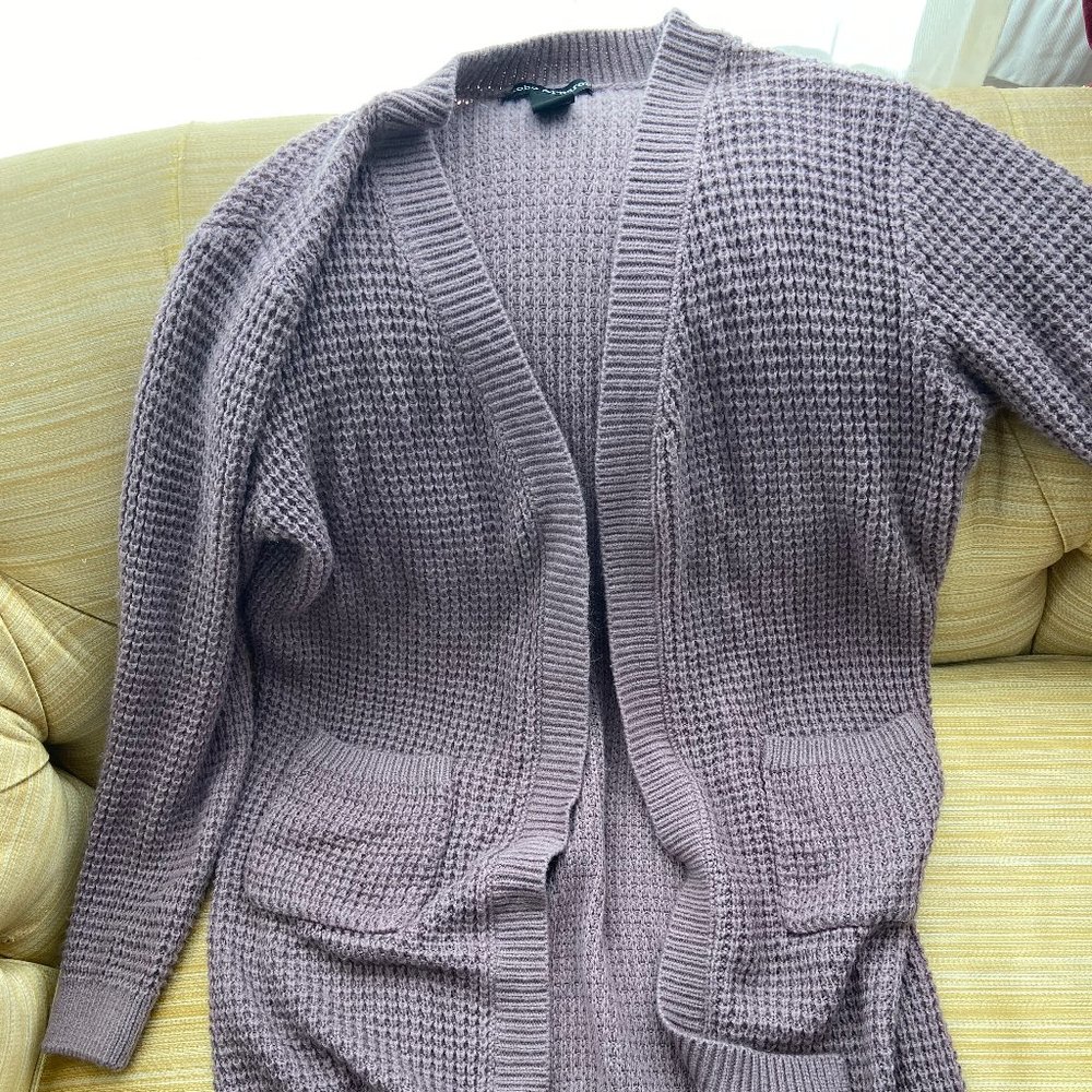 Lavender knit duster